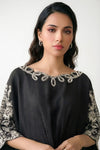 Embroidered Bamberg Raw Silk Kaftan