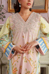 2 Pc Embroidered Crepe Suit