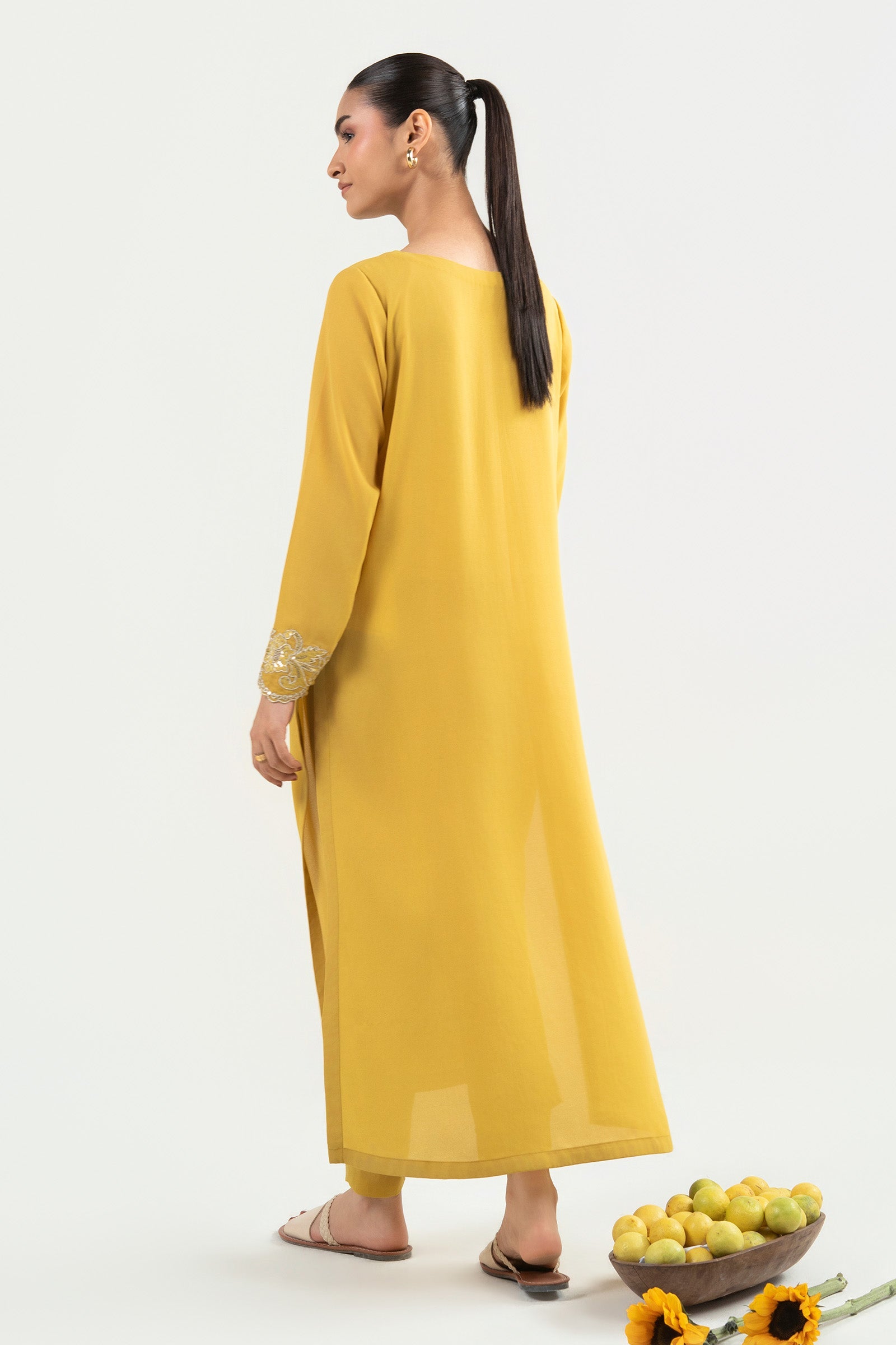 2 Pc Embroidered Georgette Suit