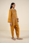 2 Pc Embroidered Cotton Net Suit