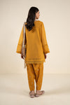 2 Pc Embroidered Cotton Net Suit