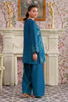 2 Pc Embroidered Raw Silk Suit