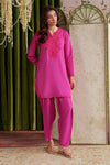 2 Pc Embellished Rawsilk Suit