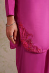 2 Pc Embellished Rawsilk Suit