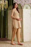 2 Pc Embellished Bamberg Raw Silk Suit