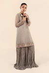 2 Pc Embroidered Chiffon Suit