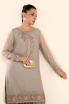 2 Pc Embroidered Chiffon Suit