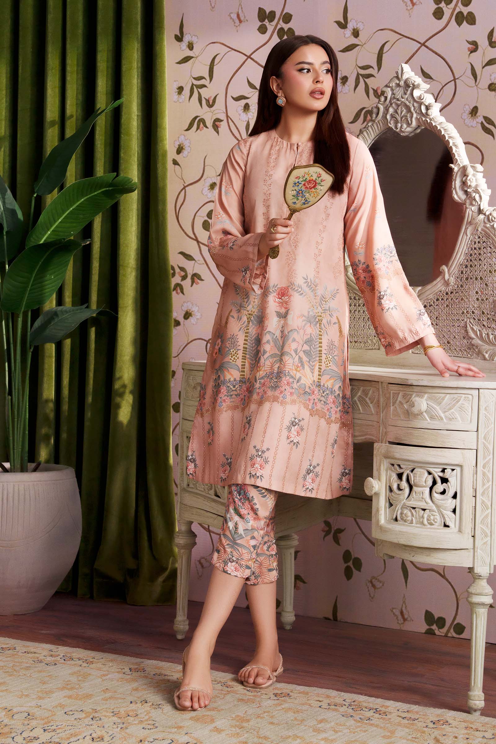 2 Pc Printed Georgette Suit