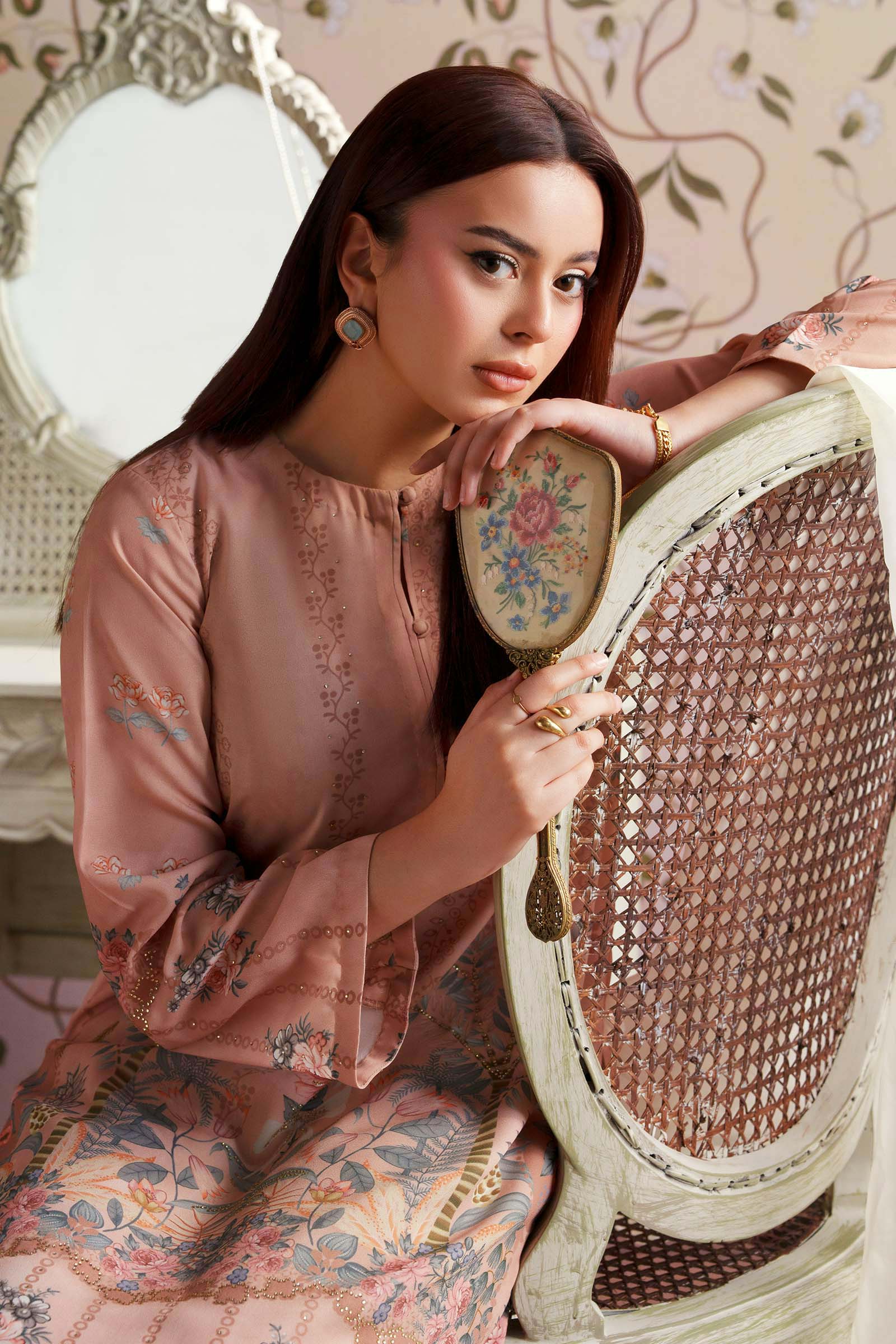 2 Pc Printed Georgette Suit