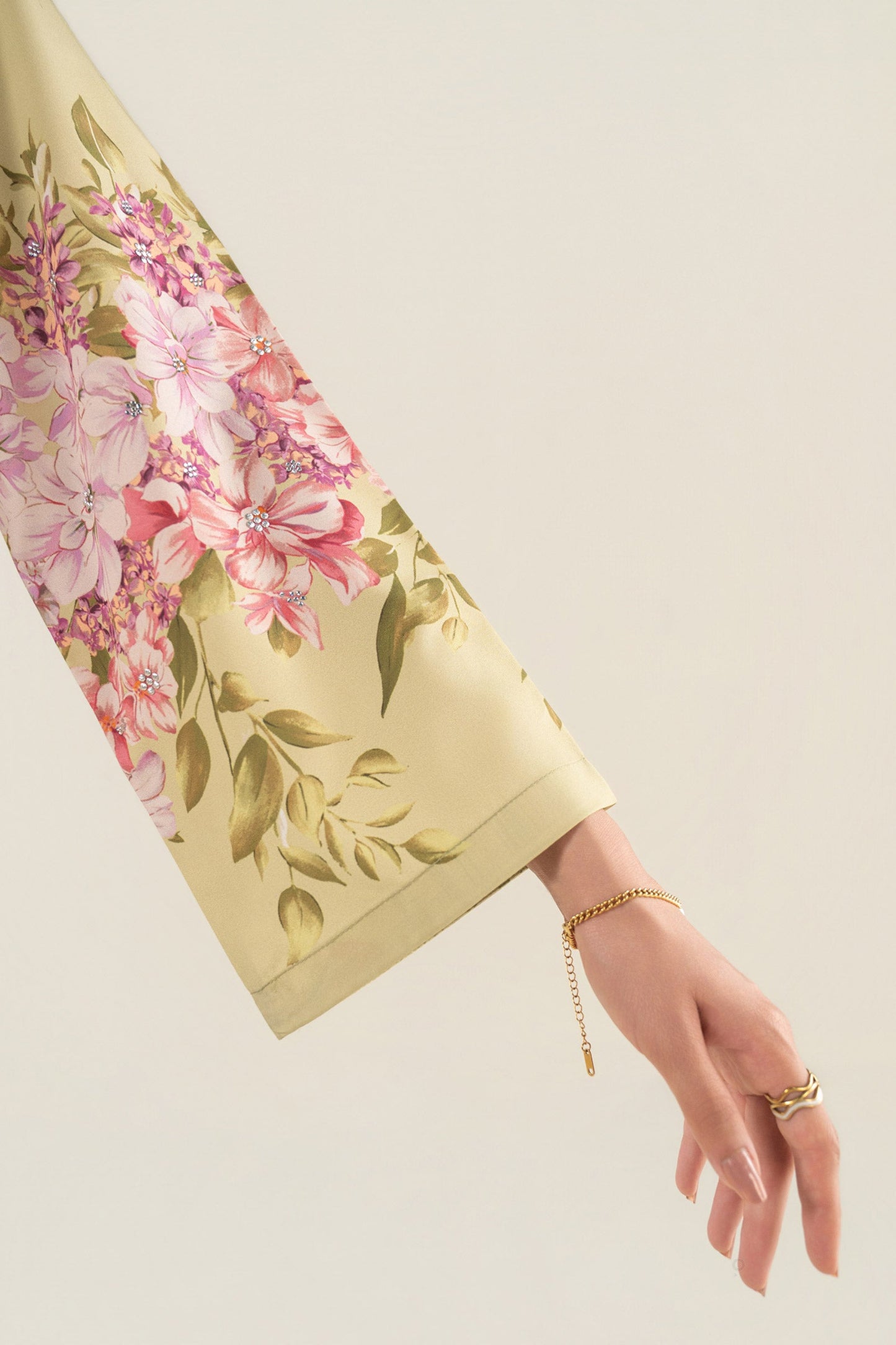 2 Pc Printed Crepe Suit