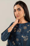2 Pc Embroidered Yarn Dyed Cotton Silk Suit