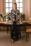 2 Pc Embroidered Net Suit