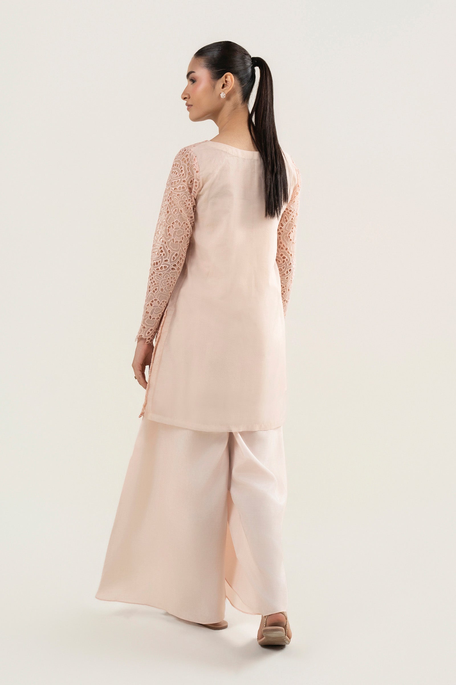 2 Pc Embroidered Organza Suit