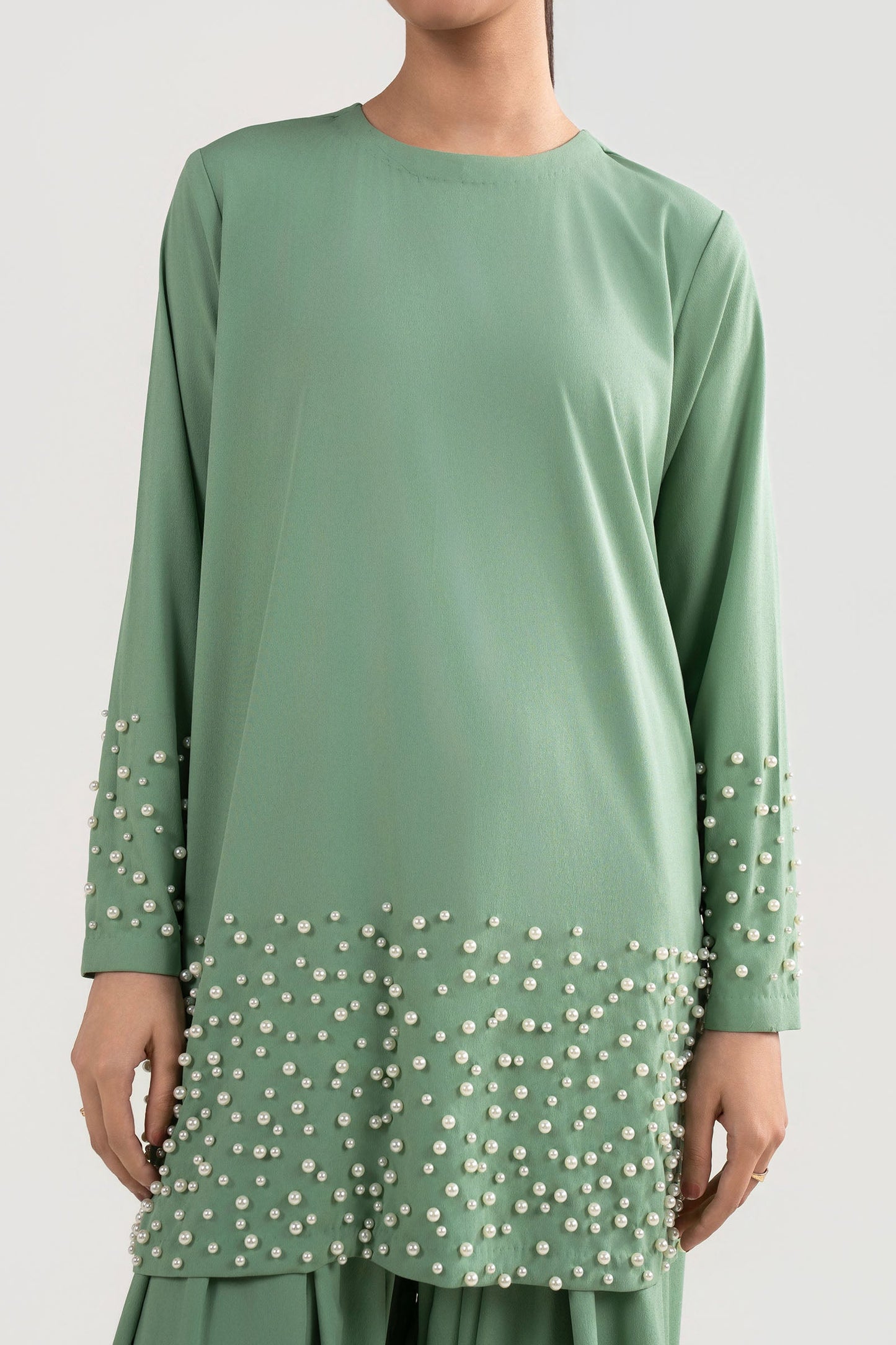 2 Pc Embellished Swiss Lawn Suit