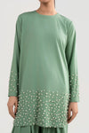 2 Pc Embellished Swiss Lawn Suit
