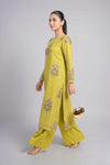 2 Pc Embroidered Khadi Net Suit
