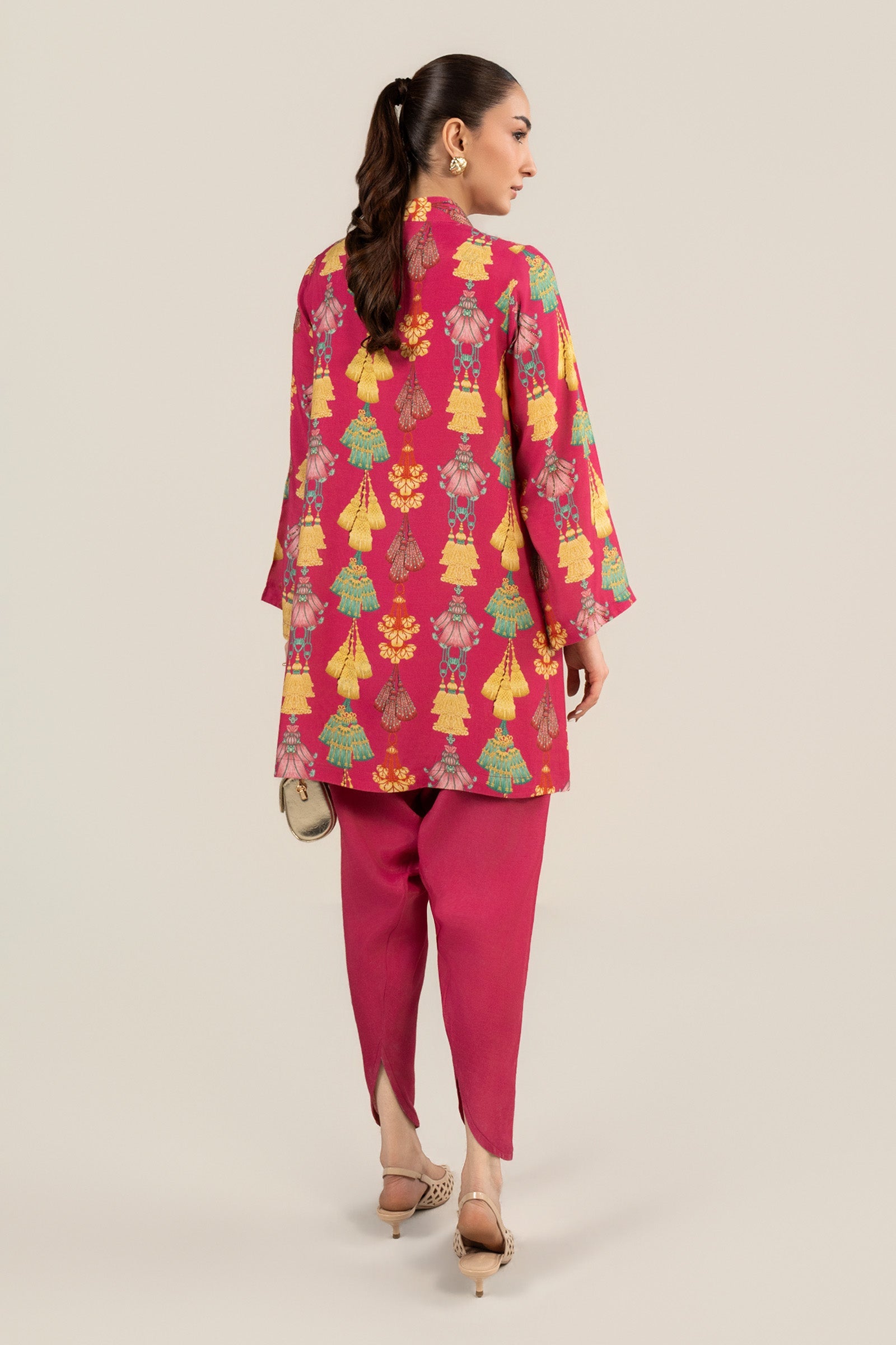2 Pc Embellished Crepe Suit