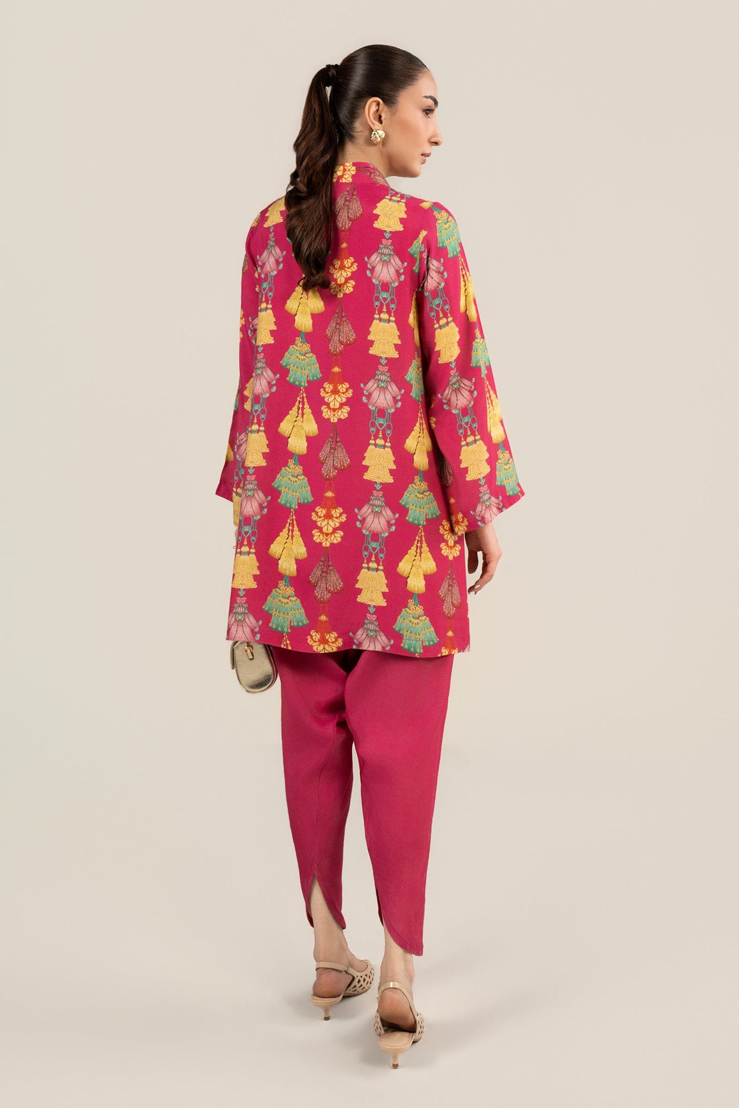 2 Pc Embellished Crepe Suit