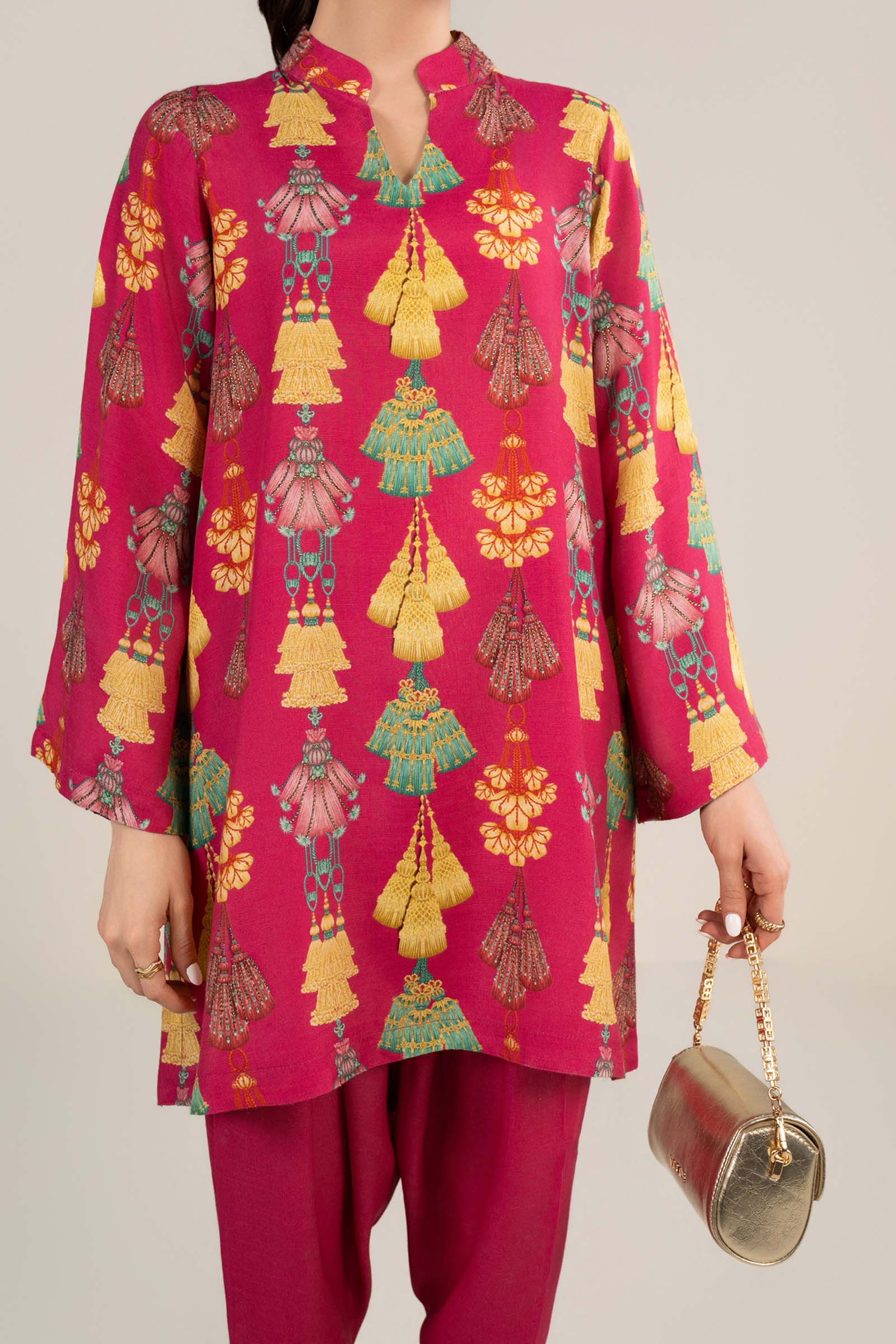 2 Pc Embellished Crepe Suit