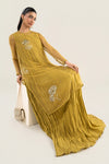 2 Pc Embroidered Net Suit