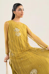 2 Pc Embroidered Net Suit