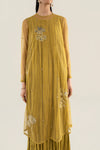 2 Pc Embroidered Net Suit