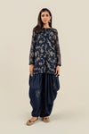 2 Pc Embroidered Cotton Net Suit