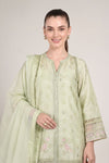 2 Pc Embroidered Bamberg Raw Silk Suit