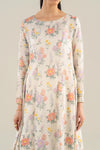2 Pc Embroidered Raw Silk Suit