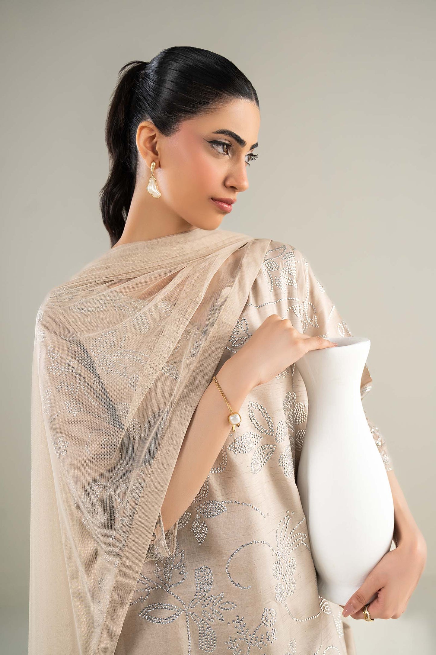 Dyed Net Dupatta