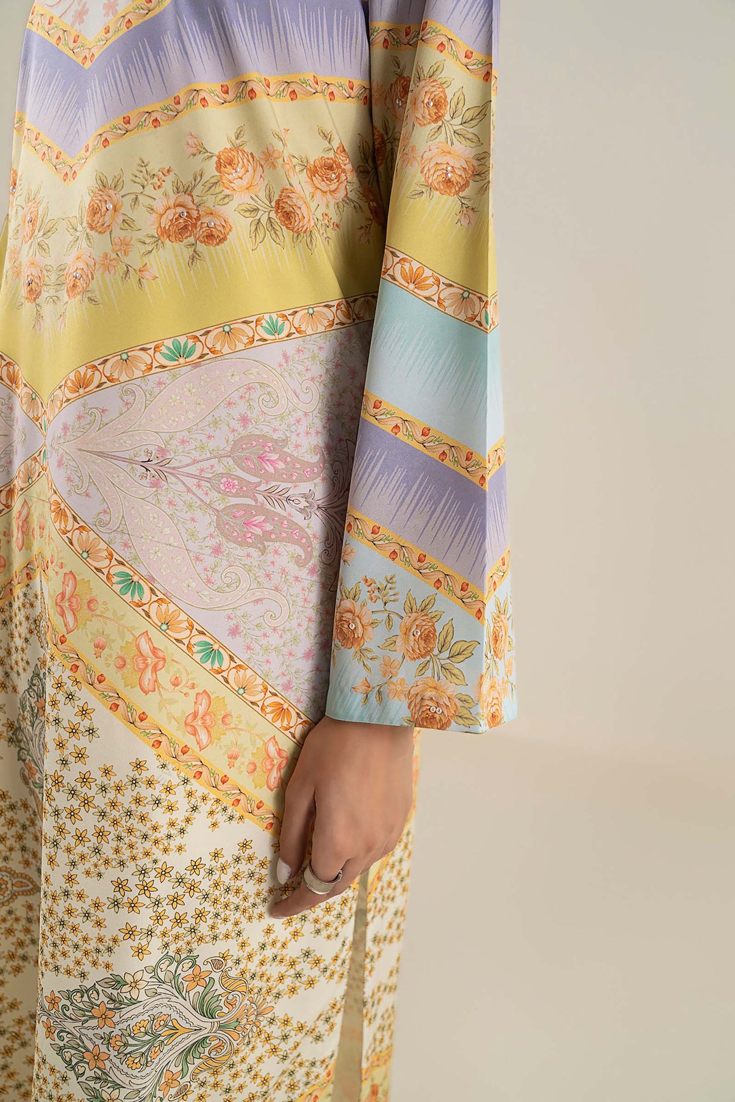 Embroidered Raw Silk Shirt