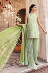 3 Pc Unstitched Embroidered Silk Cotton Net Suit