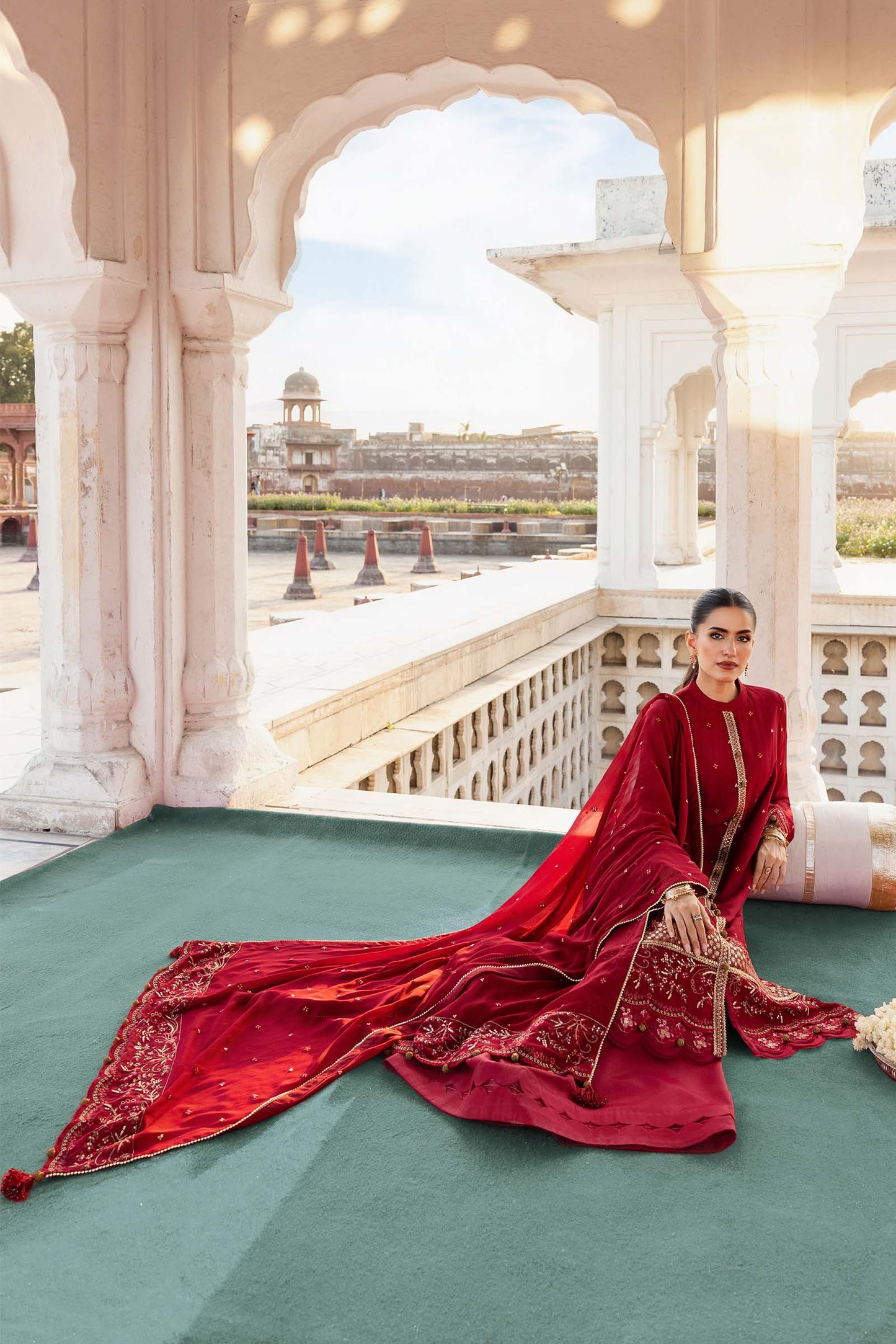 3 Pc Unstitched Embroidered Chiffon Suit