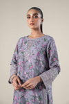 2 Pc Embroidered Raw Silk Suit