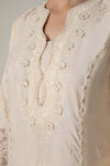 2 Pc Embroidered Khadi Silk Suit