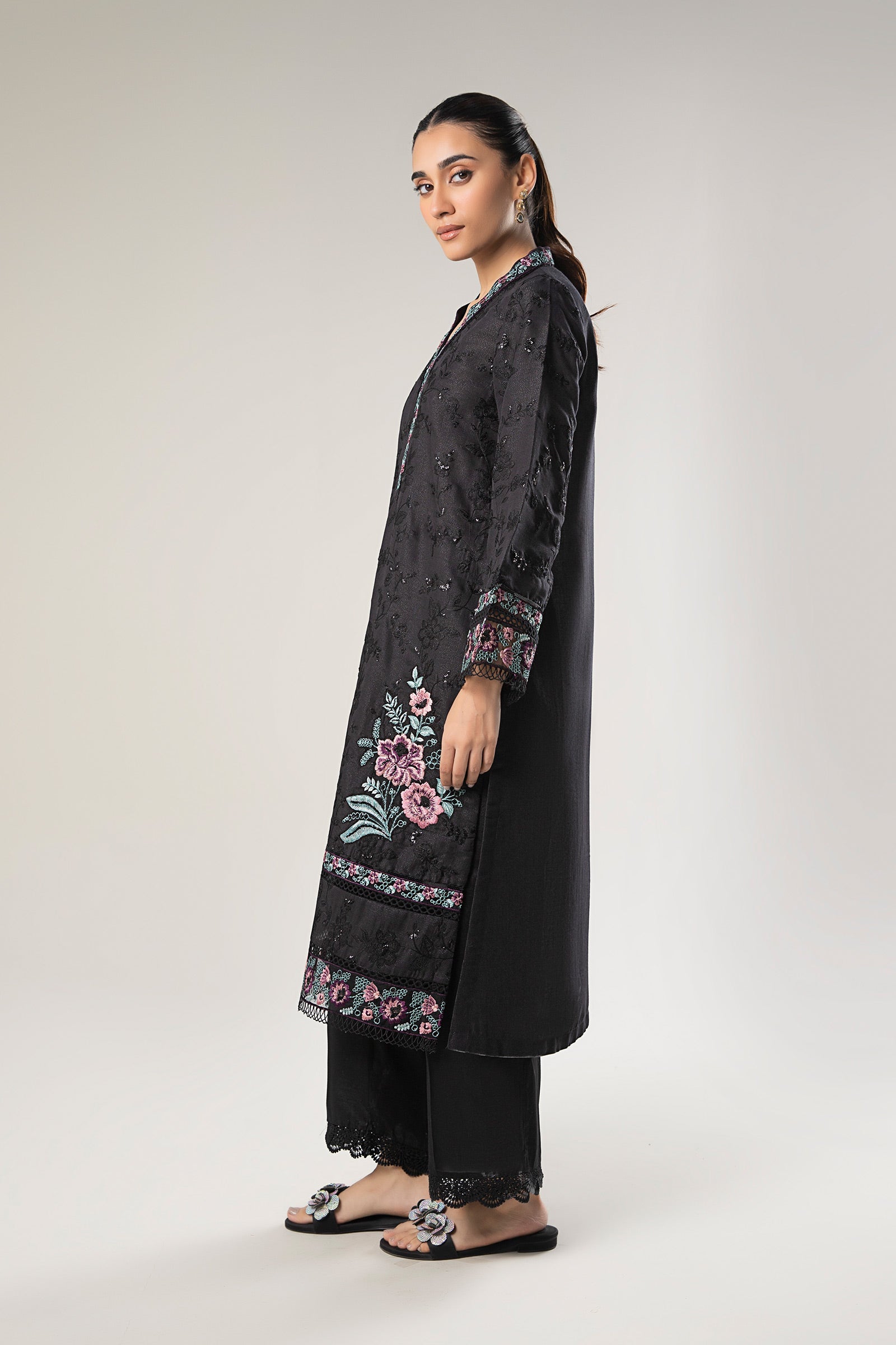 Embroidered Silk shirt