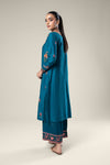 2 Pc Embroidered Khaddi Silk Suit