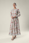 Embroidered Raw Silk Pishwas