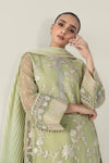 2 Pc Embroidered Organza Suit
