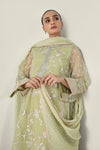 2 Pc Embroidered Organza Suit