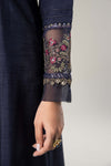 2 Pc Embroidered Raw Silk Suit