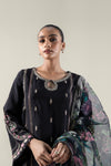 2 Pc Embroidered Raw Silk Suit