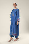 2 Pc Embroidered Raw Silk Suit