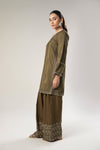 2 Pc Embroidered Jacquard Suit