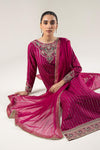 2 Pc Embroidered Khaddi Silk Suit