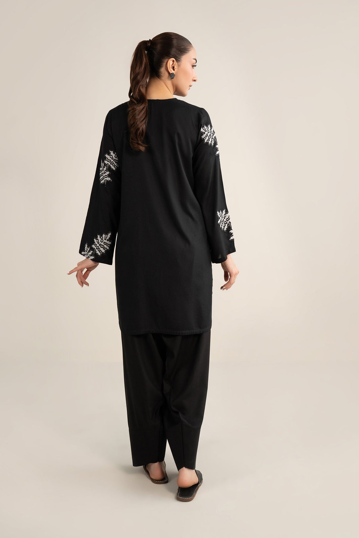 Embroidered Arabic Lawn Shirt