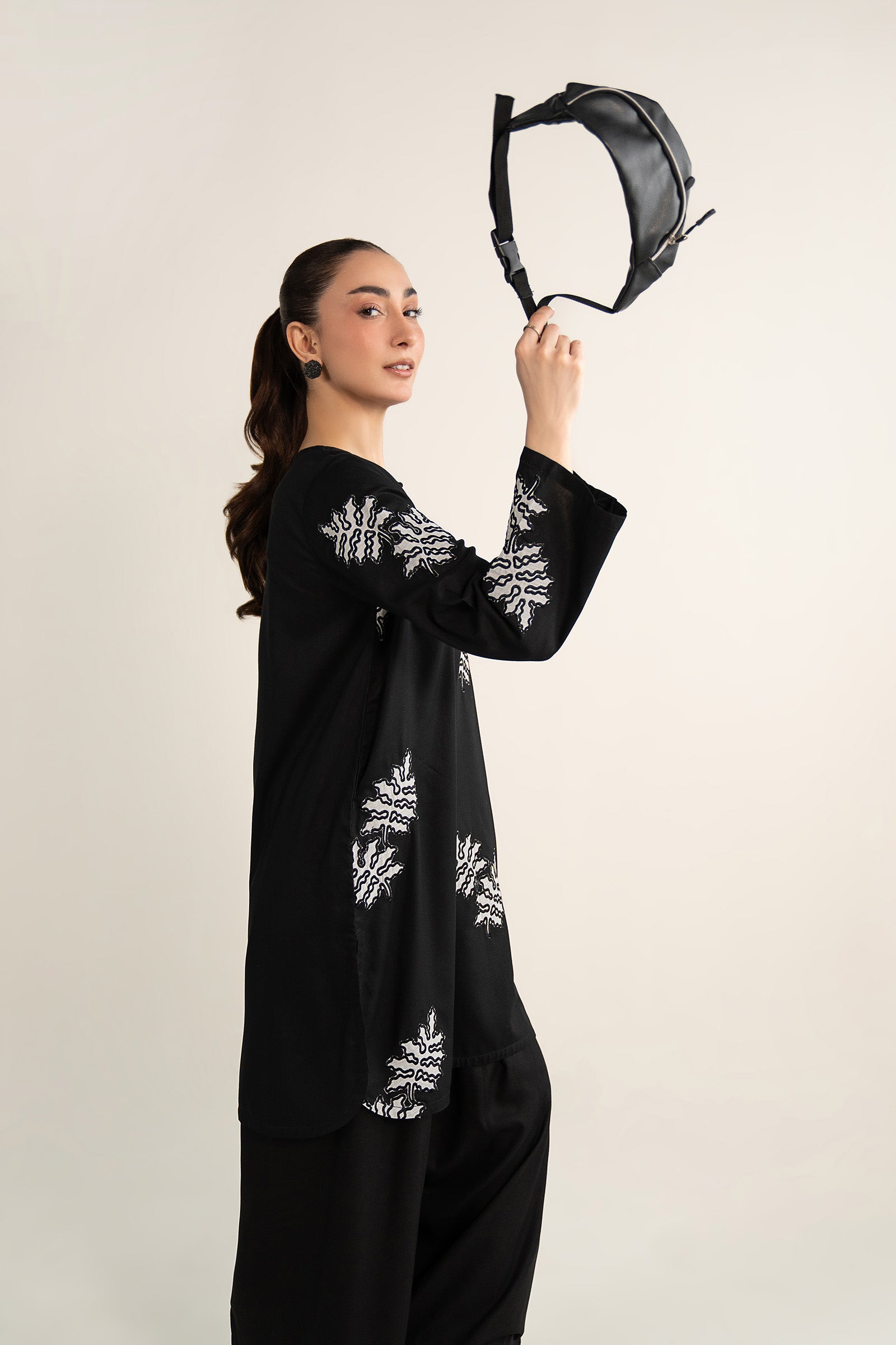 Embroidered Arabic Lawn Shirt