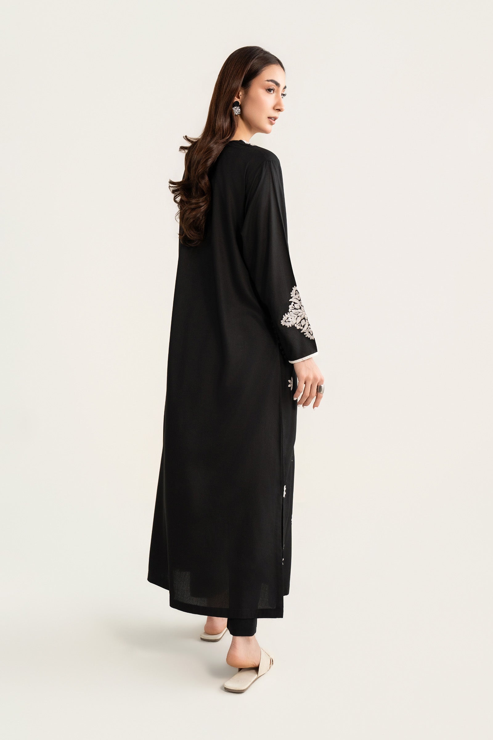 Embroidered Arabic Lawn Shirt