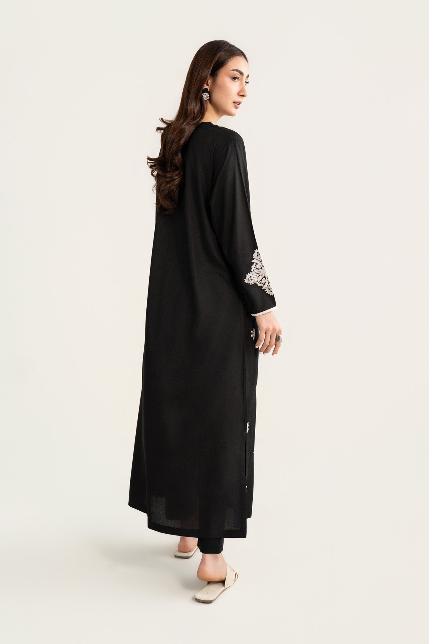 Embroidered Arabic Lawn Shirt
