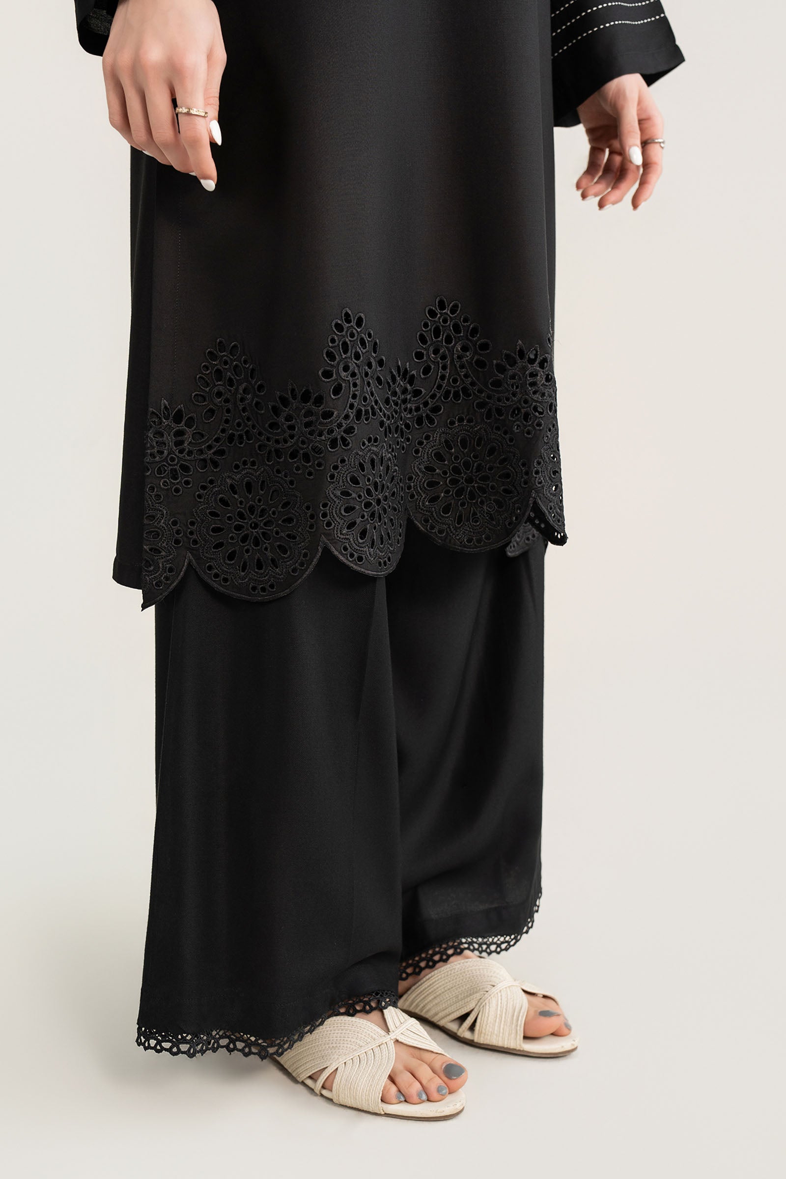 Embroidered Arabic Lawn Shirt